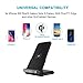 iPhone X Wireless Charger, Alloda Breathing Light QI Fast Wireless Charging stand for Samsung Galaxy S9 Plus S9+ S8 S7a Edge S6 Note 8/5 etc.Standard Charge for iPhone X 8 Plus - No AC Adapter