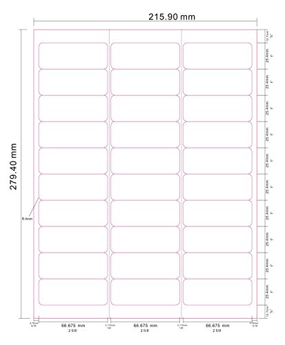 Parts Flix Premium Quality Fast Peel Address Labels for Laser/Inkjet Printers. (1 x 2-5/8, 3000 Labels) - Thumbnail 3