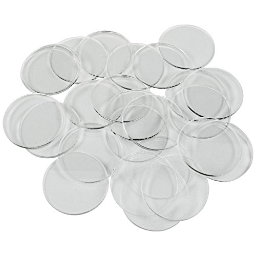 Clear Miniature Bases, Circular 32mm, 1.5mm Clear (25)