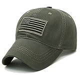 LOKIDVE USA American Flag Baseball Cap Embroidered Polo Style Military Army Hat