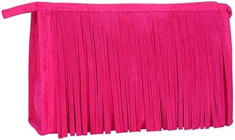Portable Cosmetic Bag Fleece Fabric Tassel Make Up Storage bag Pouch High quality Lady Toiletry Wash Bag #2415