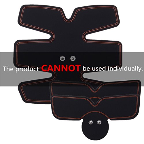 Abs Trainer Gel Pads Accessories,Charminer EMS Training Original Body Fit Pad,Unisex Fitness Training High Conductive Gel Sheets,Excellent Adhesiveness Gel Evenly Delivers Electricity