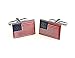 American Flag Cufflinks Flag of USA Cuff-links with Velvet Gift Box