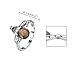 EleQueen Sterling Silver Stacking Band Rings Crystals Queen Bee Resizable Ring for Women Girls, Valentine's Day/Mother's Day/Christmas Jewelry Gift for Girlfriend/Mom