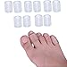 DYKOOK Pinky Gel Toe Protectors 10 Pcs Silicone Small Toe Sleeves Tubes Toe Caps Pads Great for Bunion Blisters, Corns, Hammer Toes, Toenails Loss, Friction Pain Relief Women Men