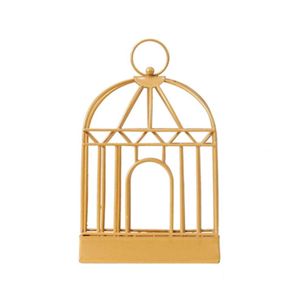 ZONADAH Retro Birdcage Mosquito Coil Holder Metal Mosquito Coil Stand Mosquito-Repellent Incense Holder for Indoor or Outdoor Garden Balcony Camping Gold Colour