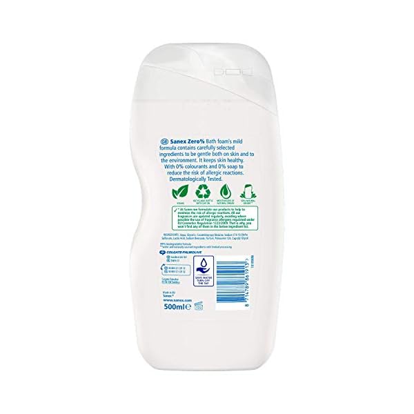 Sanex-Zero-Bath-Foam-for-Normal-Skin-500-ml Sanex Zero% Bath Foam for Normal Skin, 500 ml