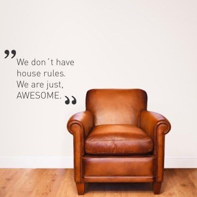 Adesivo Murale No House Rules In Piu Misure E 24 Colori A Scelta Sticker Murale Con Frasi Home Family Per Decorazione Pareti Ingresso Wall Sticker Frasi L Beige Fffbd6 Amazon It Casa