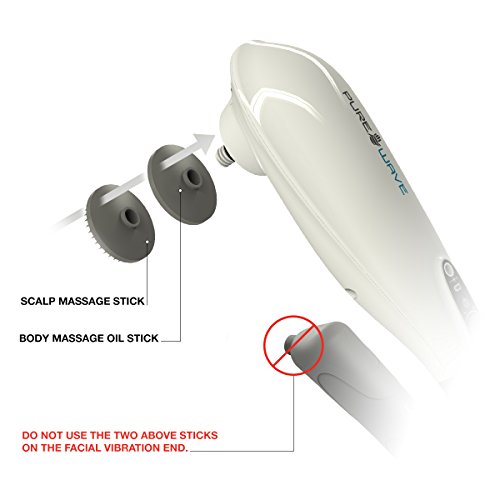 PureWave CM7 Cordless Massager Body + Facial (Dual Mode) for Foot