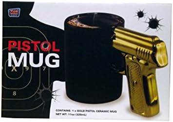 Gold Pistol Mug