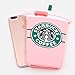 iPhone 7 Plus Case, MC Fashion 3D Starbucks Coffee Cup Super Cute Silicone Case Cover for Apple iPhone 7 Plus (2016) Release (Coffee Cup-Pink)