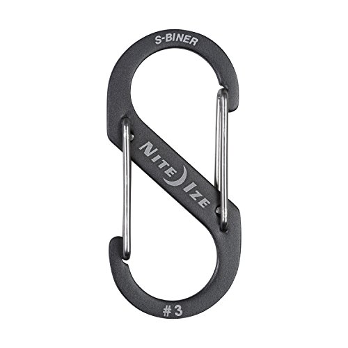 Nite Ize Size-3 S-Biner Dual Carabiner, Aluminum, Charcoal Grey - Thumbnail 3