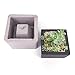 Square Ceramic Clay Pots Mold 3D DIY Clay Craft Flower Pot Mold Concrete Silicone Mold Planter Flower Pot Cement Vase Mould Home Decor Plant Flowerpot Cement Vase Molds Handmade Garden Decoration Tool