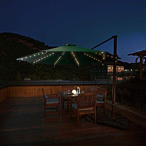 Patio Umbrella Lights Cordless Parasol String Lights with Remote
