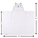 Healthy-Home Hooded Baby Bath Towel. Large 33x34 Inches,100% Natural Cotton, Extra Soft and Absorbent for Boy, Girl, Newborn, Infant or Toddler.Perfect for Baby Shower Gift.