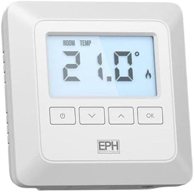 HPW Digital Wi-Fi Room Thermostat Battery Operated Lockable Keypad Adjustable