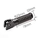 MC MOTOPARTS POLE Black CNC Front Foot Pegs Compatible with XB9S Lightning 2003+ XB12S XB9R Firebolt 2002-2007 04 05 06