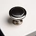 South Main Hardware 10-Pack, SH3055-SN-10 Modern Round Pull Knob, 1-1/4