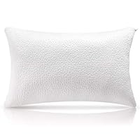 Milemont Shredded Memory Foam Pillow, Bed Pillows, Cooling Pillow for Side Back Sleepers with Washable Removable Cover, CertiPUR-US, Queen