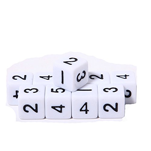 Ent Mart Trpg Game Rpg Polyhedral Standard Size Dice Opaque White 6 Sided D6 Pack Of 10 Buy Online In Antigua And Barbuda At Antigua Desertcart Com Productid