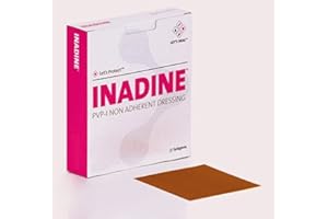 Inadine PVP-I Non Adherent Dressing - 9.5cm x 9.5cm - Pack of 25 by Systagenix