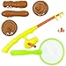 Fairly Odd Novelties Fishing for Floaters Bath Game – Funny Poop-Themed Bathroom Fishing Game for All Ages, Interactive Toilet Toy, Brown