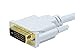 Monoprice 6ft 28AWG DisplayPort to DVI Cable - White