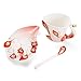 New Fashion Hand Crafted Porcelain Enamel Peacock Coffee Cup Set with Saucer and Spoon - Gift Packaging