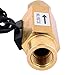 uxcell G1/4 inches Thread Liquid Water Flow Sensor Switch Flowmeter Fluidmeter 1.2-12L/min 69mm