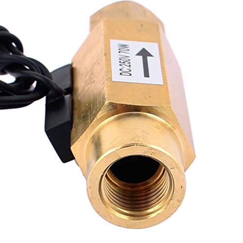 uxcell G1/4 inches Thread Liquid Water Flow Sensor Switch Flowmeter Fluidmeter 1.2-12L/min 69mm