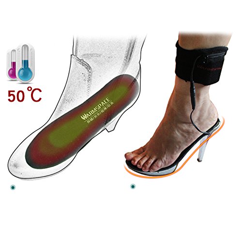 image for Molie 1 Pair USB Charging Heated Insoles Foot Warming Cut-to-Fit Elect