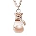 Godyce Rose Gold Boxing Gloves Pendant Necklace for Women Men Girl - Jewelry