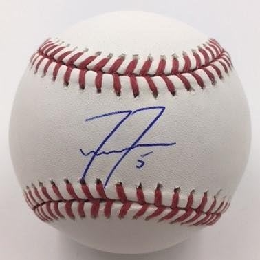 freddie freeman autographed baseball