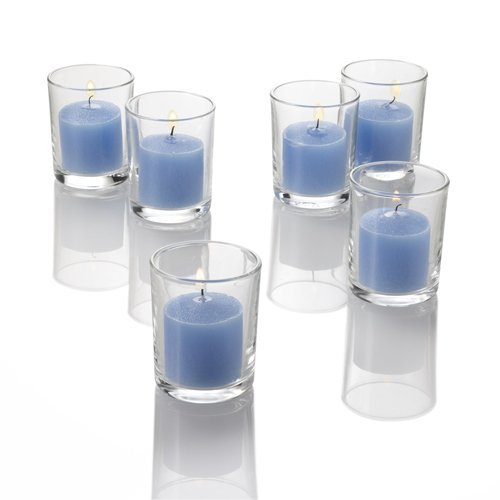 Set of 72 Richland Blue Ocean Breeze Scented Votive Candles