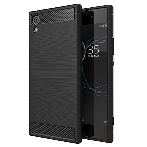 Sony Xperia XA1 Ultra Case Sony Xperia XA 1 Ultra Case Soft TPU Silicone Bumper Back Cover Carbon Fiber Brush Type Phone Shell Bag for Sony Xperia XA1 Ultra Case