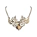 Jane Stone Fashion Deer Skull Necklace Moose Head Vintage Jewelry Bib Collar for Women(Fn0786)