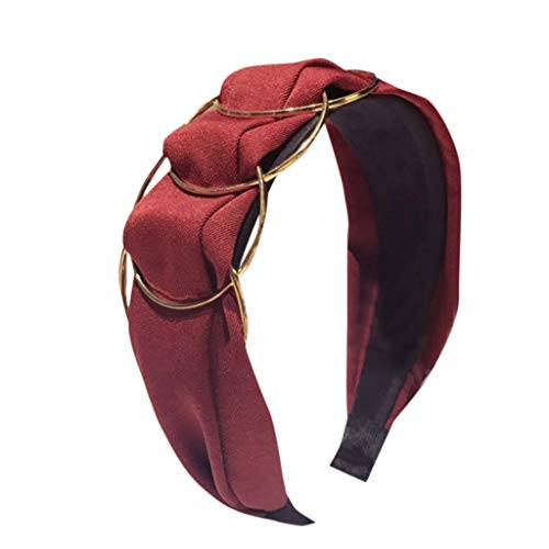 Golden Ring Cross Stitching Fabric Wide-Brimmed Headband Headband Ladies