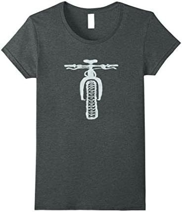 Womens Fat Bike Mountain Bike T-Shirt Medium Dark Heather