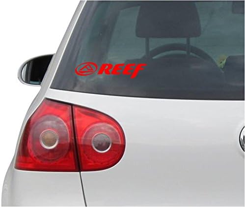 Sticker / Decal - JDM - Die cut - Reef Decal Skateboard Surf Snowboard Surfing Sticker - red - 33mmx149mm