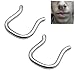 JOVIVI 14Ga, 16Ga 316L Surgical Steel U-Shaped Septum Retainer with Flared Ends, 2pc