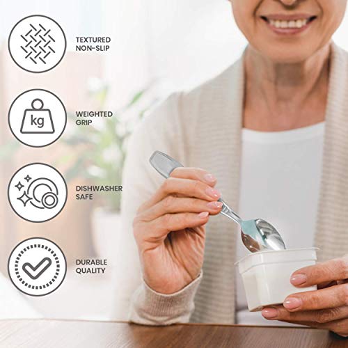 Linelax Weighted Utensils for Tremors and Parkinsons 5 Piece Heavy