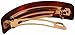 Parcelona French Courbe 3.5 Inches Strong Grip Celluloid Tortoise Shell Curved Large Automatic Hair Clip Hair Barrette