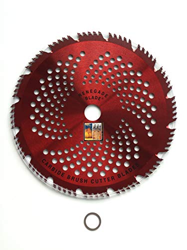 2pk-10"-80t - RENEGADE"RAZOR" / HYBRID - COMBO Specialty - RENEGADE BLADE - Carbide Brush Cutter weed eater Blades, 254mm