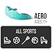 SISU Aero Medium Mouthguard, Neon Flash - 1.6mm Thin - Custom-Molded Fit - Slim Design - Remoldable Up to 20 Times - for Team Sports - Non Toxic