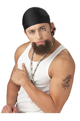 Homie Goatee Facial Hair - Dark Brown