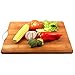 Sun Cling® Organic Large Kitchen Wood Bamboo Chopping Cutting Board 18x12 Inch