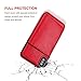 KIHUWEY Compatible with iPhone Xs Max Wallet Case with Credit Card Holder, Leather Kickstand Durable Shockproof Protective Hidden Magnetic Closure Cover for iPhone Xs Max 6.5 Inch (Red)