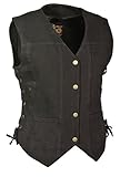 Milwaukee Leather Women's Denim 6 Pocket Vest with