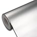 TECKWRAP Matte Chrome Vinyl Car Wrap Sticker with Air Release Channel for Car Wrapping 1x5ft (Silver)
