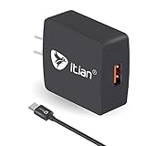 Quick Charge 3.0 Wall Charger,Itian Fast Charge K6 Wall Charger For Sumsung S7 S7 Edge S6 S6 Edge Note5 S6 Edge Plus and More Android Powered Devices-Black
